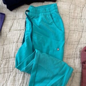 Figs Uman high waisted joggers oasis blue XL